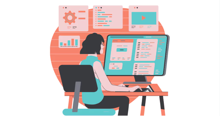 Developer working evening hours on Outlier AI coding and grading tasks